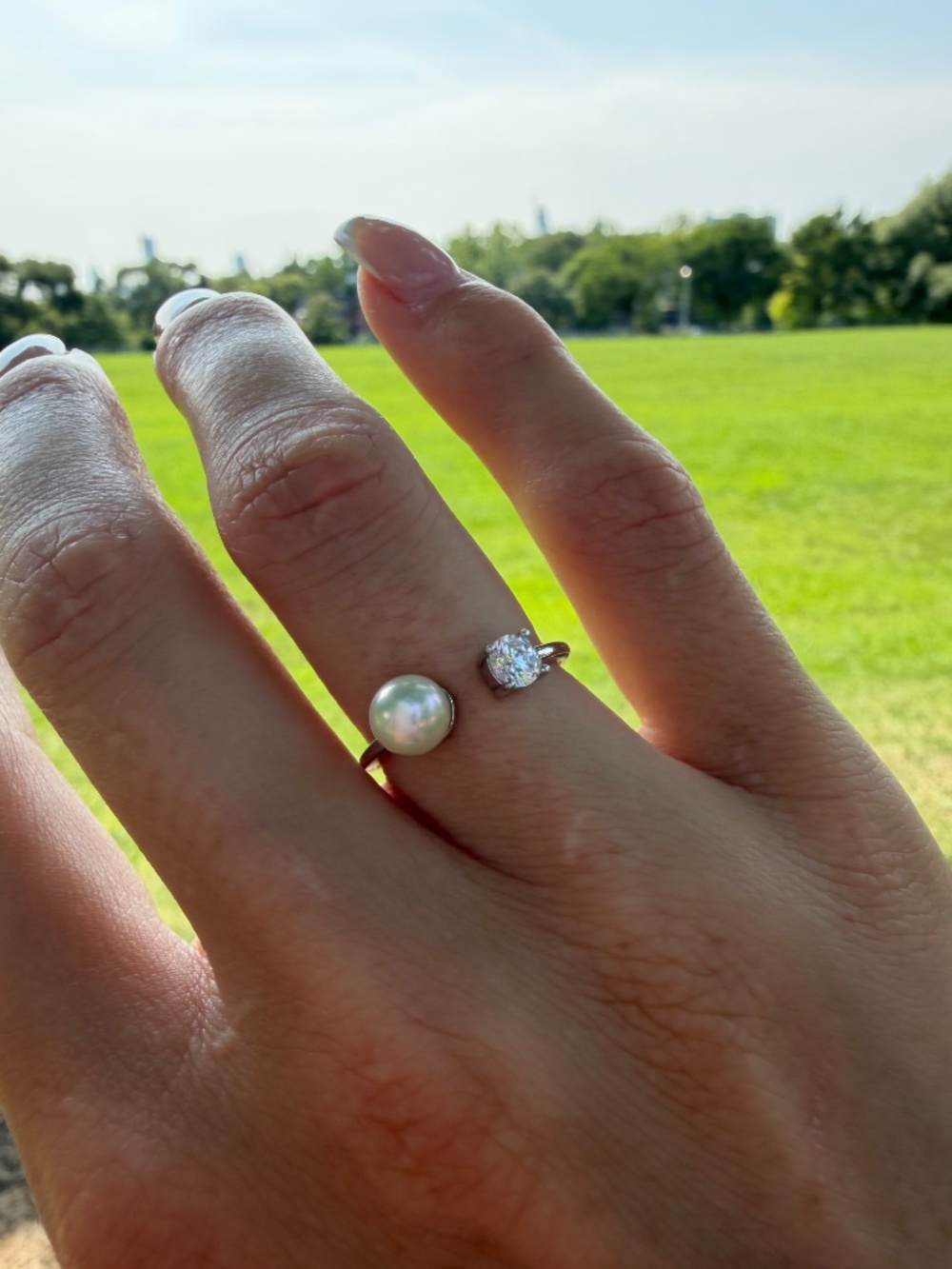 Freshwater Pearl Adjustable Ring
